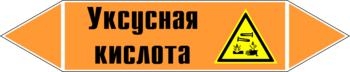 Маркировка трубопровода "уксусная кислота" (k06, пленка, 252х52 мм)" - Маркировка трубопроводов - Маркировки трубопроводов "КИСЛОТА" - Магазин охраны труда ИЗО Стиль