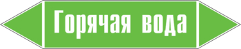 Маркировка трубопровода "горячая вода" (пленка, 358х74 мм) - Маркировка трубопроводов - Маркировки трубопроводов "ВОДА" - Магазин охраны труда ИЗО Стиль